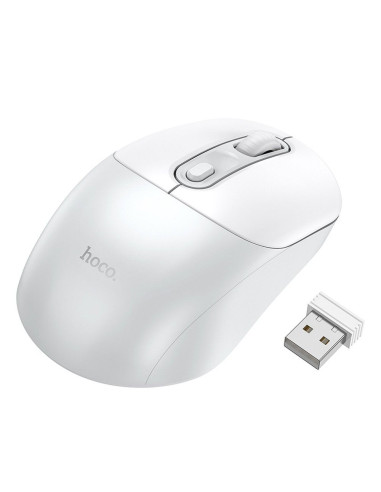 HOCO wireless computer mouse 2.4G GM28 white gray