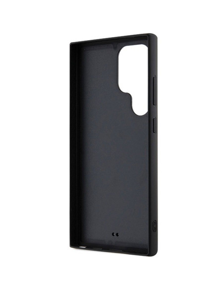 Véritable KARL LAGERFELD Case KLHCS24L3DRKINK pour SAMSUNG S24 Ultra (3D RUBBER IKONIK NFT) noir