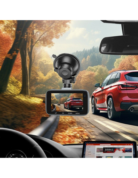 HOCO caméra voiture avec écran 3" 1080P/30fps DV5 gris acier