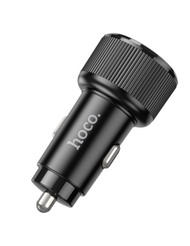 Chargeur de voiture HOCO 2 x Type C QC PD 50W NZ14B noir