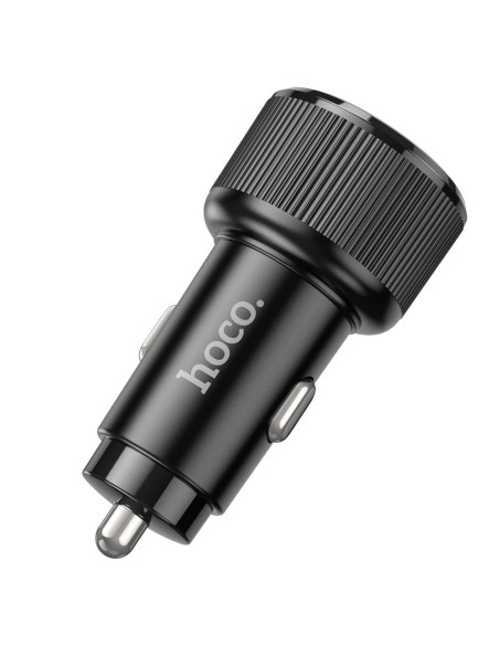 Chargeur de voiture HOCO 2 x Type C QC PD 50W NZ14B noir