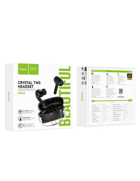 Écouteurs sans fil bluetooth HOCO TWS EW54 noir
