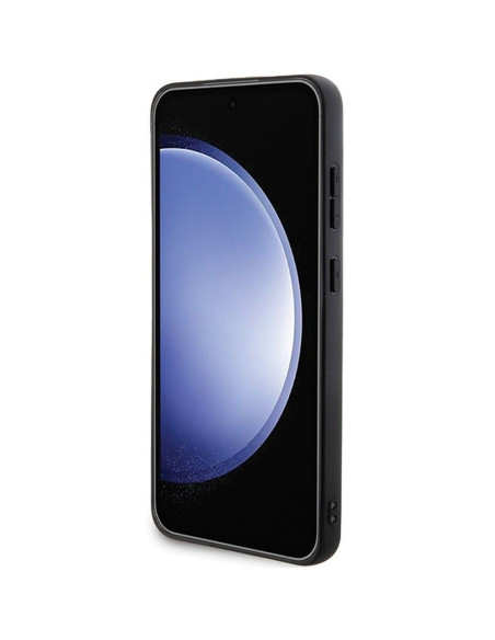 Véritable KARL LAGERFELD Case KLHCS24MPSAKCMPK pour SAMSUNG S24 Plus (SAFFIANO KC PIN) noir