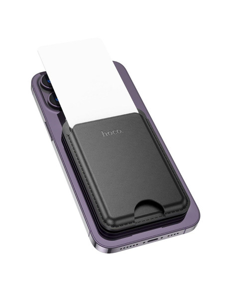 Portefeuille magnétique HOCO compatible avec MagSafe GT3 noir