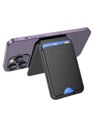 Portefeuille magnétique HOCO compatible avec MagSafe GT3 noir