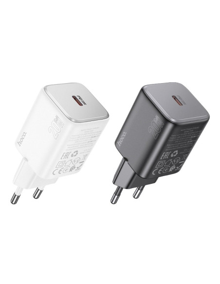 Chargeur HOCO Type C QC PD 20W N40 blanc