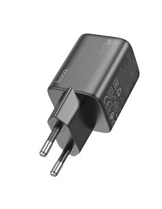 HOCO USB A + Type C PD QC 3A 20W Chargeur secteur N41 noir 2