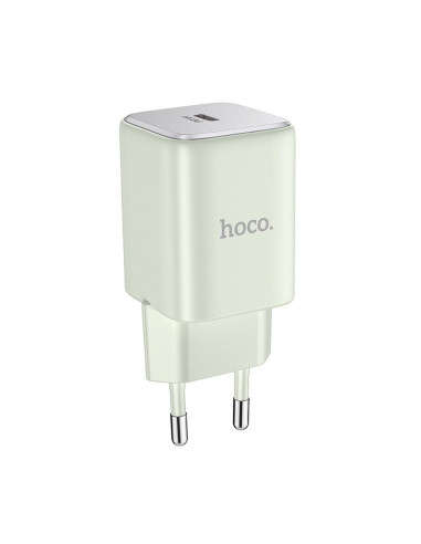 Chargeur HOCO Type C PD QC 30W GaN N43 vert