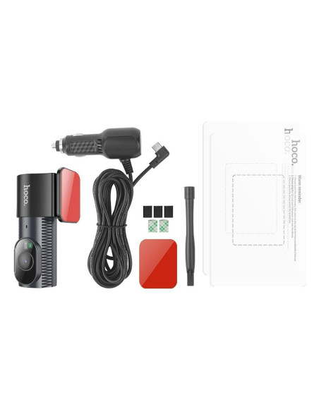 Caméra de voiture HOCO avec écran 2K DV7 noir