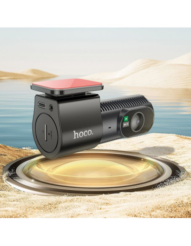 Caméra de voiture HOCO avec écran 2K DV7 noir