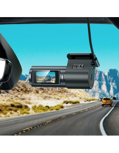 Caméra de voiture HOCO avec écran 2K DV7 noir