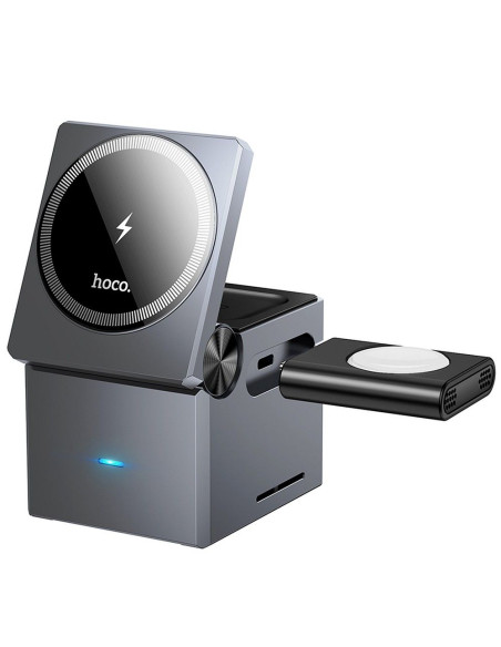 HOCO wireless charger 3in1 compatible with MagSafe 15W CQ8 black