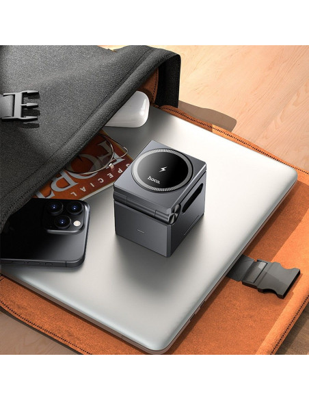 HOCO wireless charger 3in1 compatible with MagSafe 15W CQ8 black