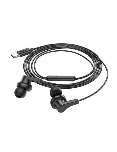 Écouteurs HOCO Type C avec microphone M114 noir