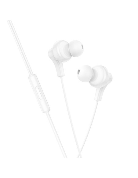 HOCO wire earphones Type C with microphone M114 white