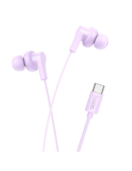 Écouteurs HOCO de type C avec microphone M114 violet