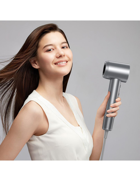 Sèche-cheveux HOCO à ionisation avec affichage digital HP10 gris