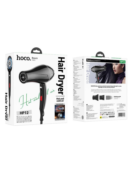 HOCO hair dryer HP12 black