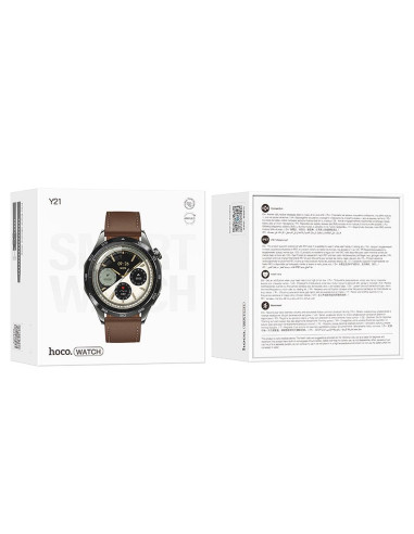 HOCO smartwatch with call function AMOLED Y21 silver