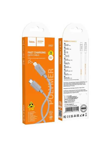 HOCO cable Type C to Lightning PD 27W X107 1 m gray