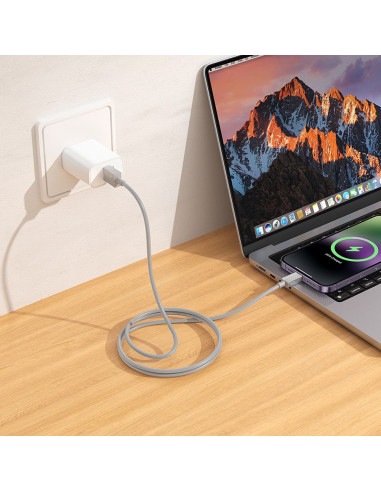 HOCO cable USB A to Lightning 2,4A X107 1 m gray