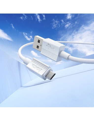 HOCO cable USB A to Micro USB 2,4A X107 1 m white