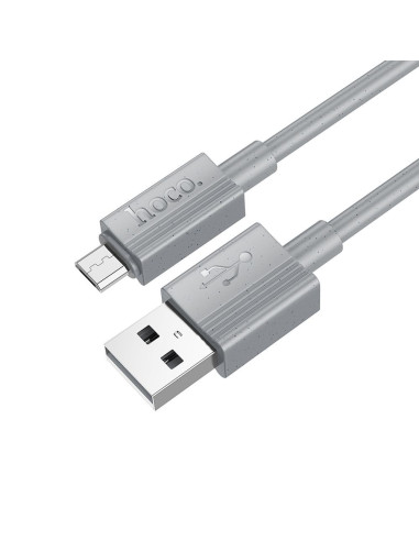 HOCO cable USB A to Micro USB 2,4A X107 1 m gray