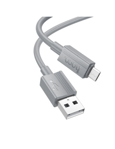 HOCO cable USB A to Micro USB 2,4A X107 1 m gray