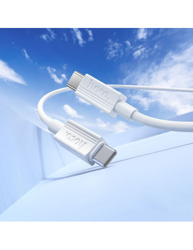 HOCO cable Type C to Type C 3A 60W X107 1 m white