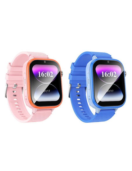 HOCO smartwatch for kids with call function 4G Y101 pink