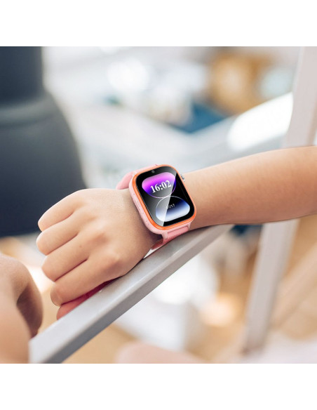 HOCO smartwatch for kids with call function 4G Y101 pink