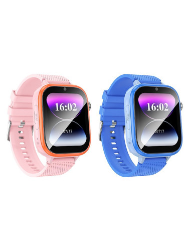 HOCO smartwatch for kids with call function 4G Y101 blue