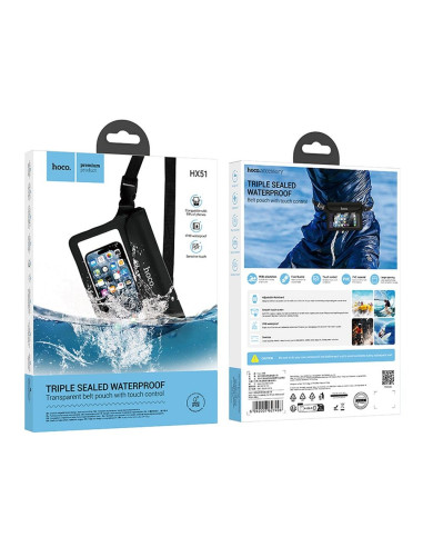 HOCO étui de téléphone étanche IPX8 HX51 noir