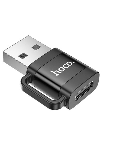 HOCO OTG Adaptateur USB A (mâle) vers Type C (femelle) 3A UA31D noir