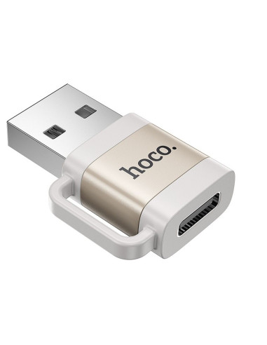 HOCO adapter OTG USB A (male) to Type C (female) 3A UA31D gray