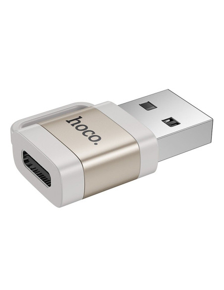 HOCO adapter OTG USB A (male) to Type C (female) 3A UA31D gray