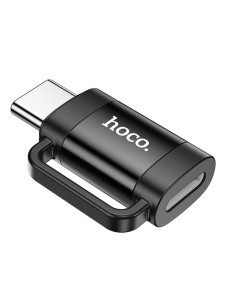 Adaptateur HOCO OTG Type C (mâle) vers Lightning (femelle) 3A UA31E noir 2