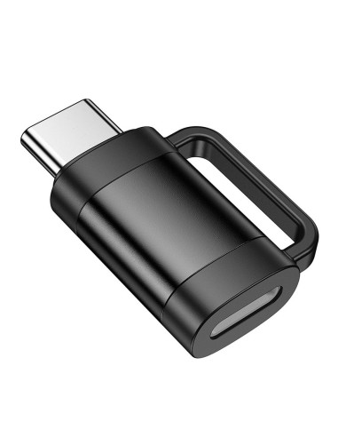 Adaptateur HOCO OTG Type C (mâle) vers Lightning (femelle) 3A UA31E noir