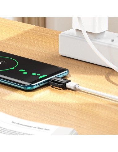 Adaptateur HOCO OTG Type C (mâle) vers Lightning (femelle) 3A UA31E noir