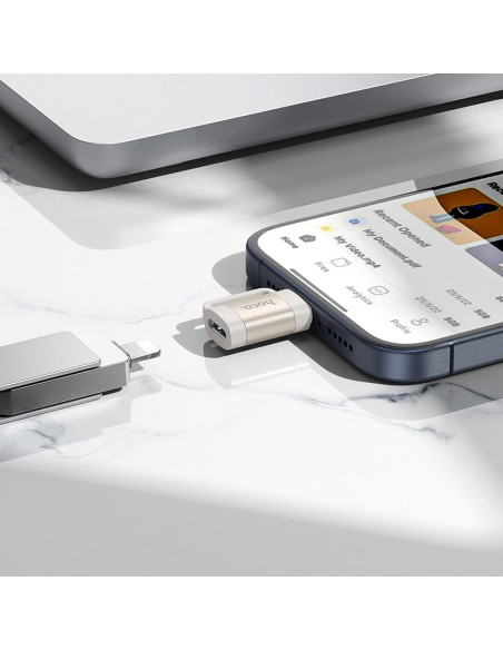 HOCO adapter OTG Type C (male) to Lightning (female) 3A UA31E gray