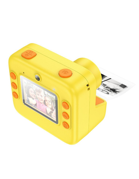 HOCO digital kids camera with printer DV200 yellow
