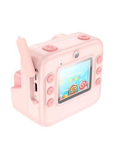 HOCO digital kids camera with printer DV200 pink