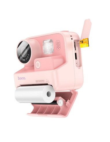HOCO digital kids camera with printer DV200 pink