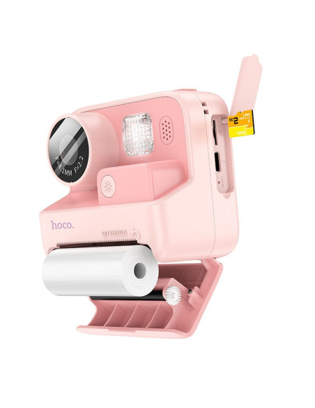HOCO digital kids camera with printer DV200 pink