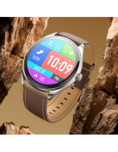 HOCO smartwatch avec fonction de conversation AMOLED Y22 argenté 2