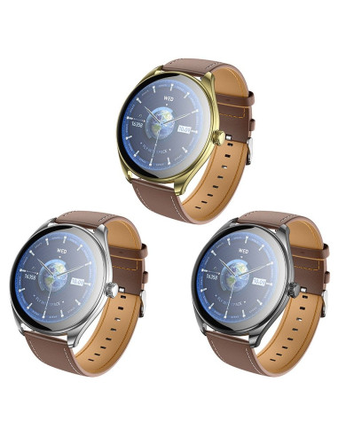 HOCO smartwatch avec fonction de conversation AMOLED Y22 champagne gold