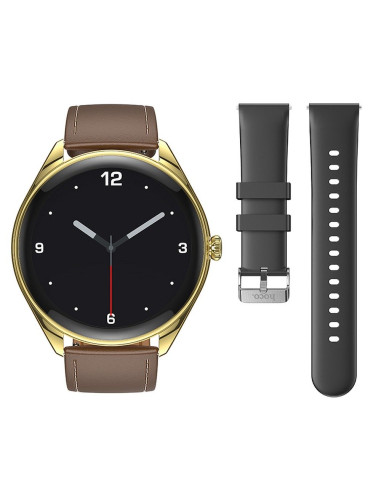 HOCO smartwatch avec fonction de conversation AMOLED Y22 champagne gold