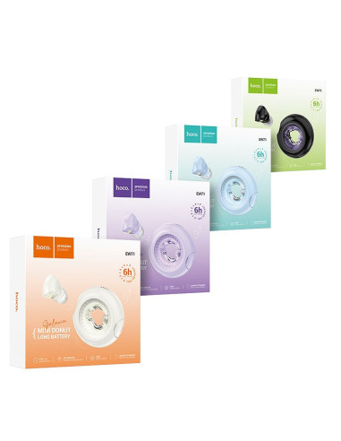 HOCO wireless earphones purpletooth TWS EW71 purple