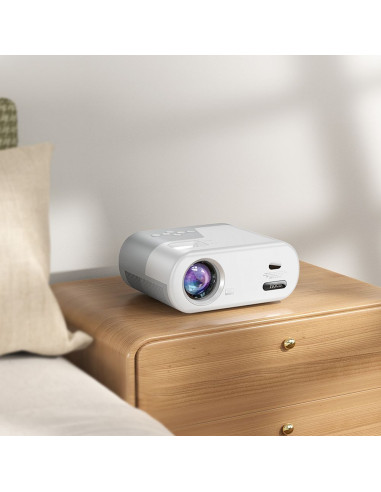 HOCO projector with Android software Wi-Fi Bluetooth 720P DT2 white