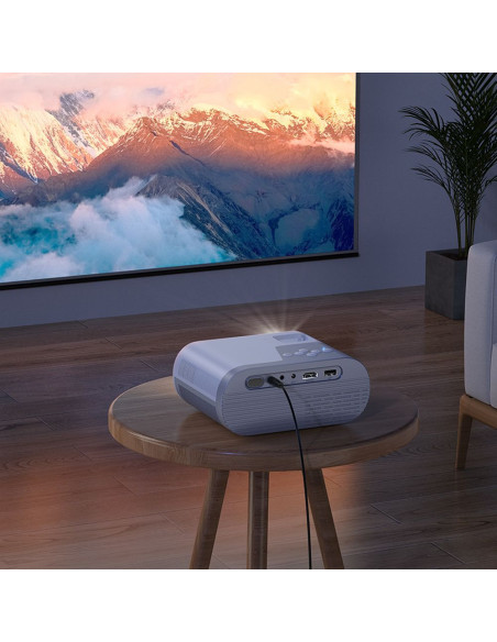 HOCO projector with Android software Wi-Fi Bluetooth 720P DT2 white